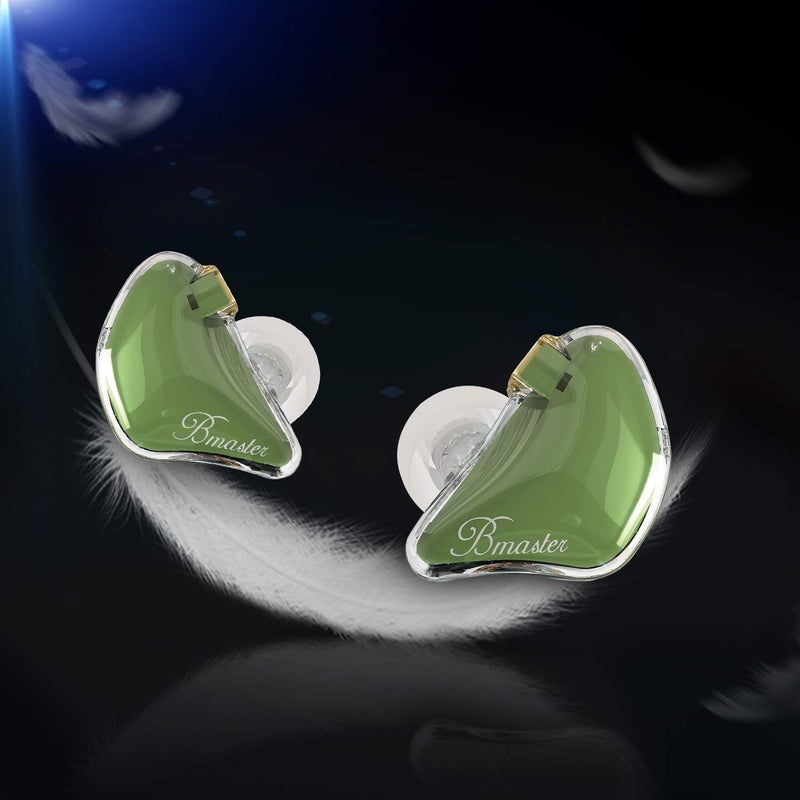 BASN Bmaster in Ear Monitor Headphones for Musicians, Hybrid Triple Drivers Dynamic Earbuds, Sound Isolating Earphones with 2 Detachable MMCX Cables (Olive) - Image 5
